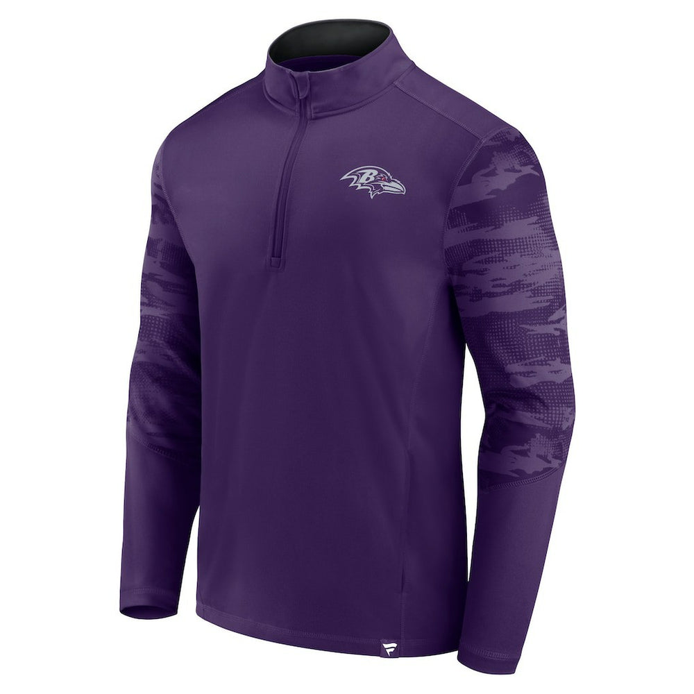 Baltimore Ravens Ringer Quarter-Zip Jacket Purple | Fanatics