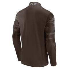 Cleveland Browns Ringer Quarter-Zip Jacket Brown | Fanatics