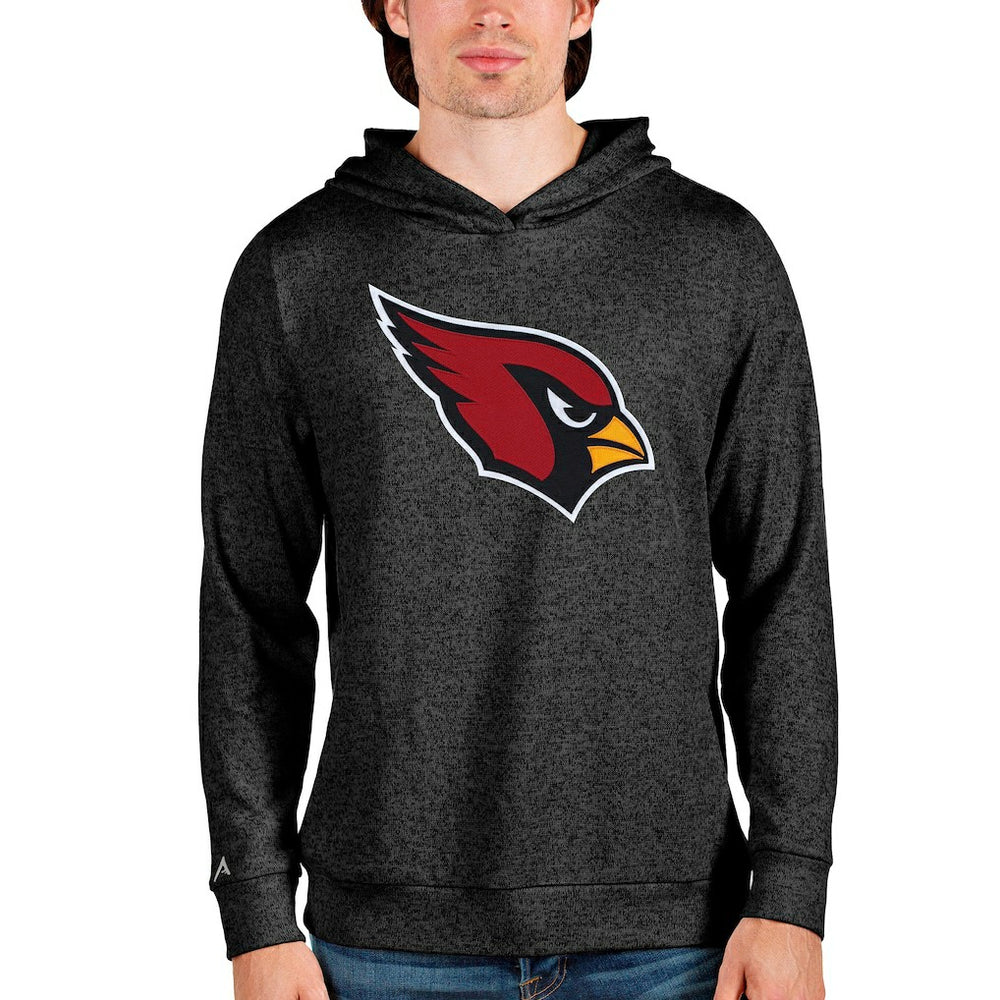 Arizona Cardinals Antigua Team Absolute Pullover Hoodie Heathered Black | NFL