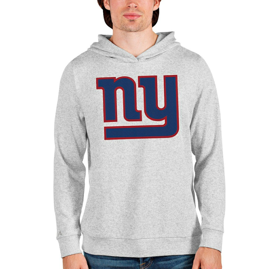 New York Giants Antigua Team Absolute Pullover Hoodie Heathered Gray | NFL