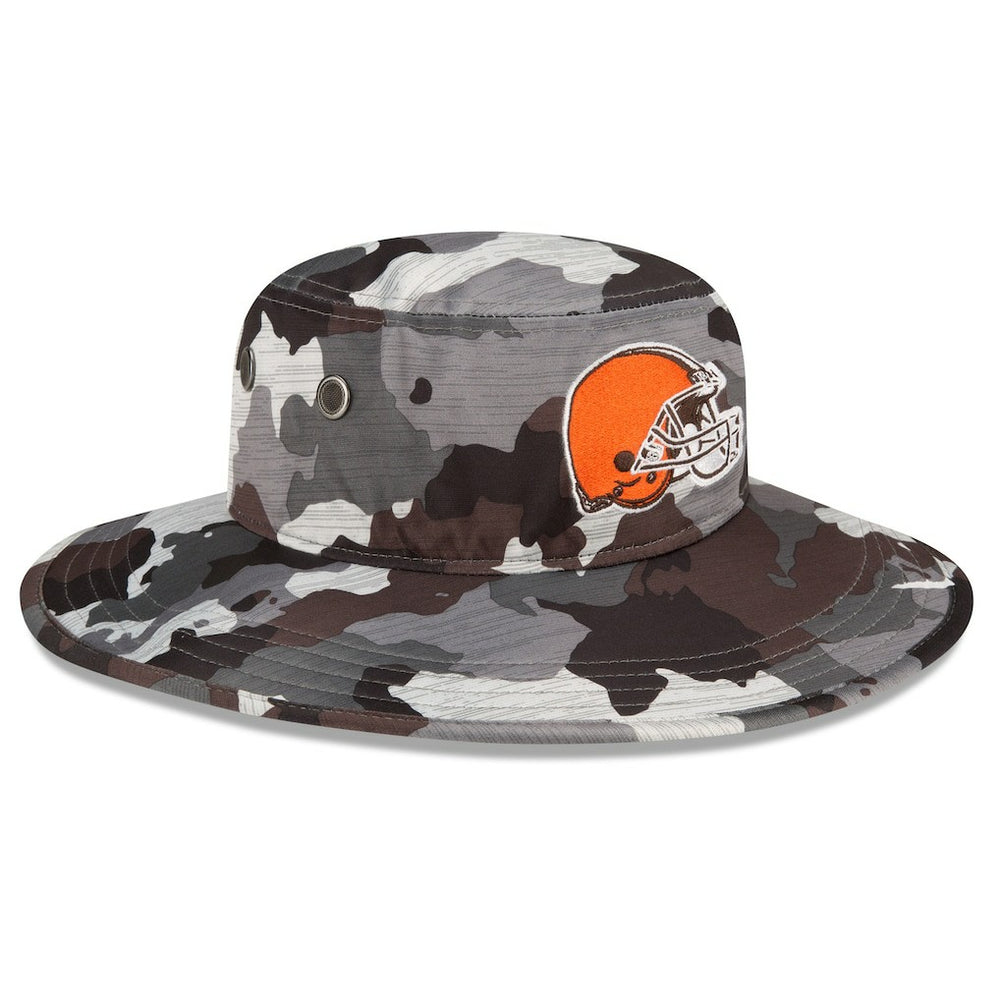 Cleveland Browns New Era 2022 NFL Training Camp Panama Bucket Hat Camo | NFL