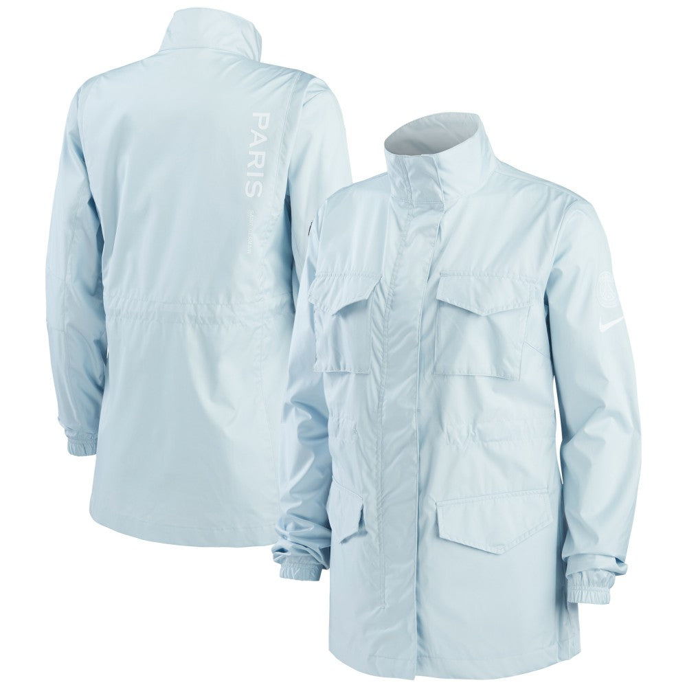 Paris Saint-Germain Women's M65 Woven Full-Zip Jacket Light Blue | Nike