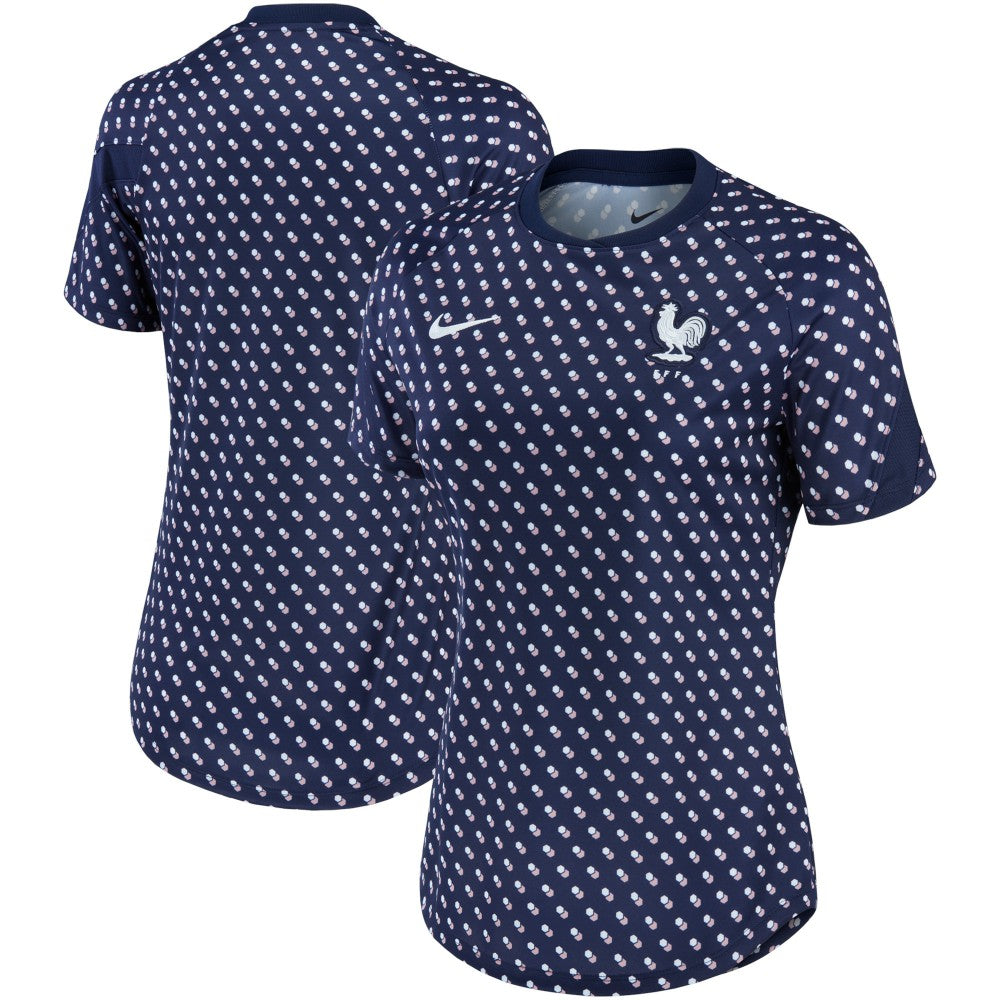 France National Team Women's 2022/23 Pre-Match Home Performance Top Navy | Nike Online