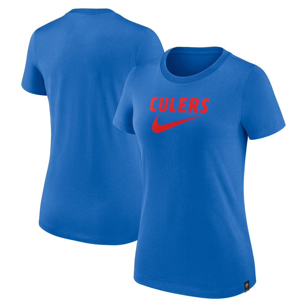 Barcelona Women's Swoosh T-Shirt Blue | Nike discount