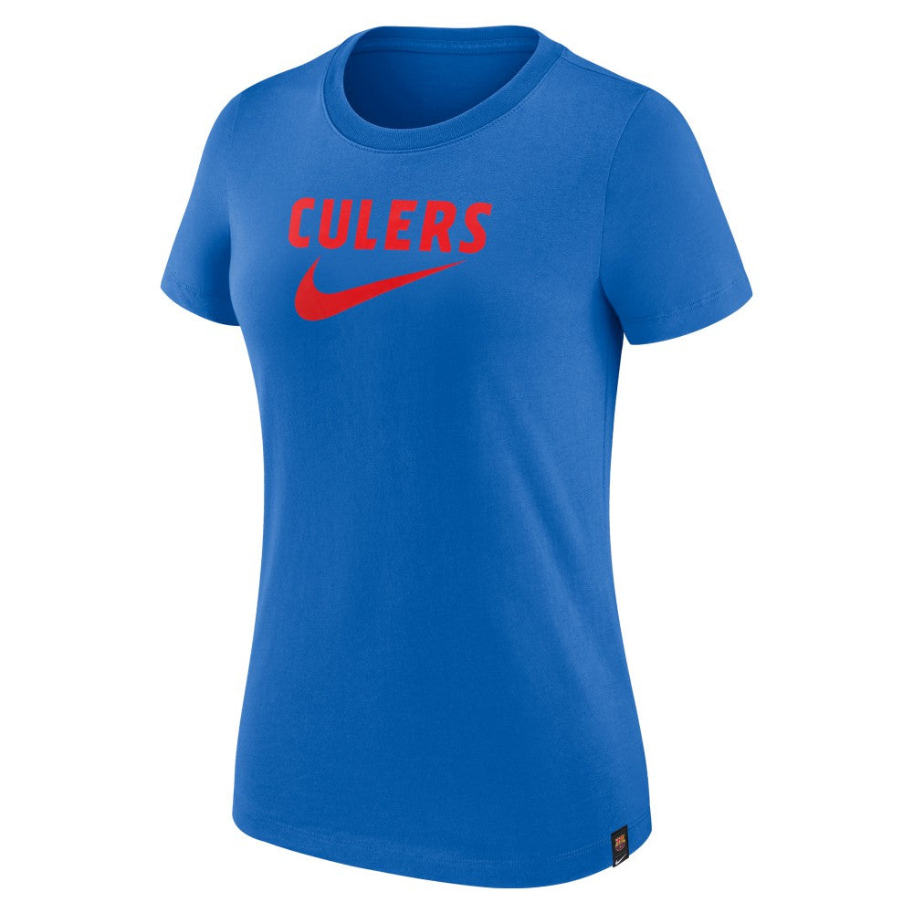 Barcelona Women's Swoosh T-Shirt Blue | Nike discount