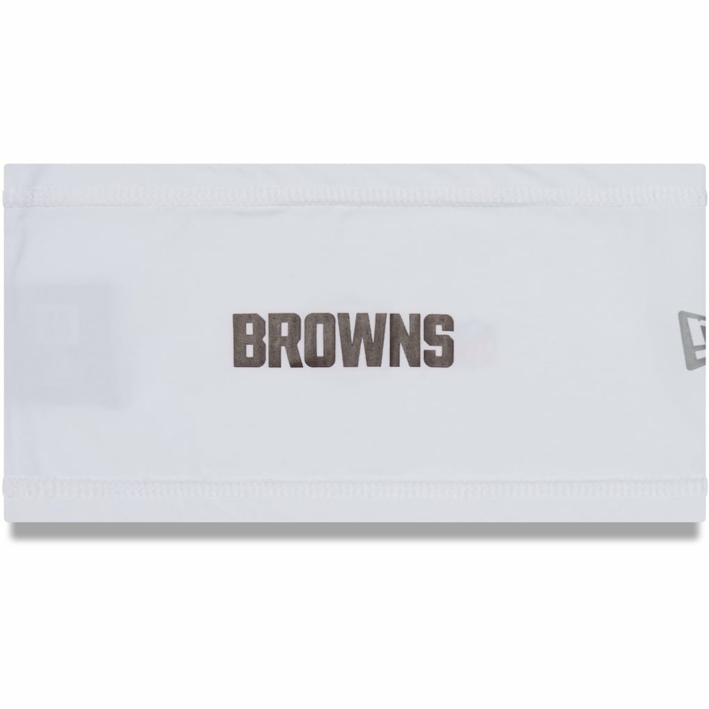 Cleveland Browns New Era Training Camp COOLERA Headband White | NFL