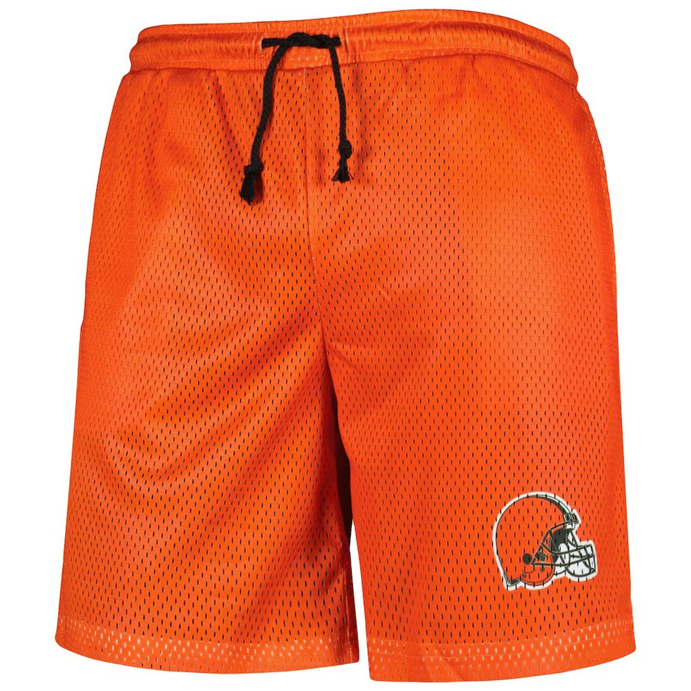 Cleveland Browns FOCO Colorblock Mesh V-Neck & Shorts Set Orange | NFL