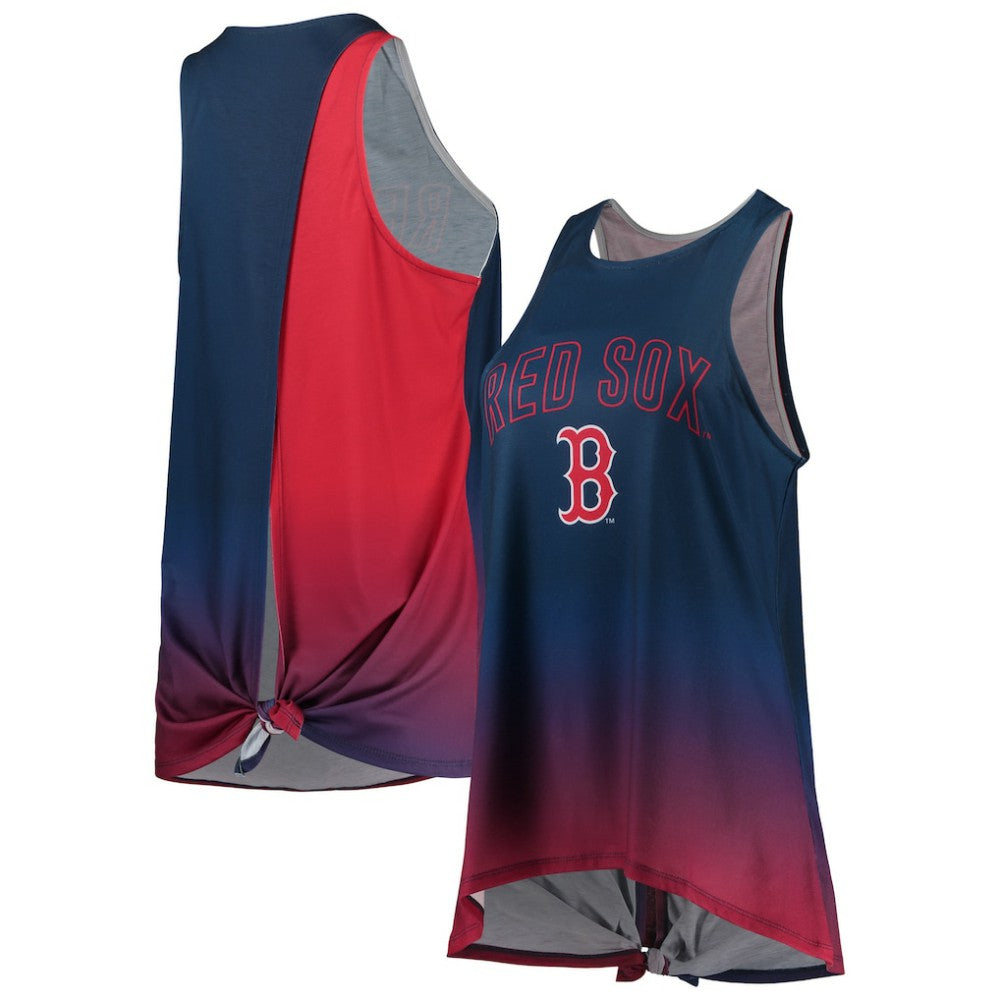 Boston Red Sox FOCO Women's Gradient Tie-Back Racerback Tank Top - MLB