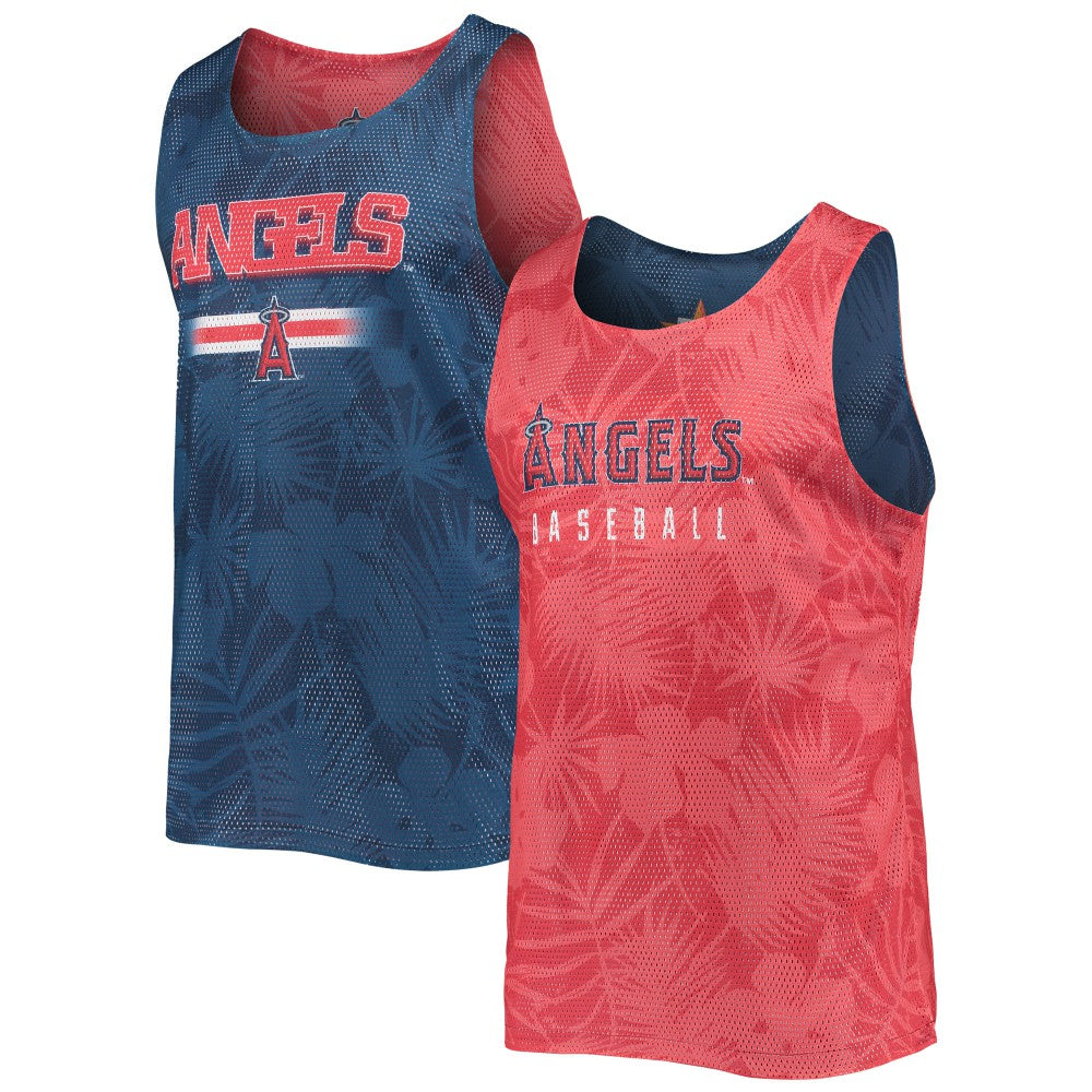 Los Angeles Angels FOCO Floral Reversible Mesh Tank Top - MLB