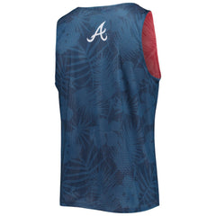 Atlanta Braves FOCO Floral Reversible Mesh Tank Top - MLB