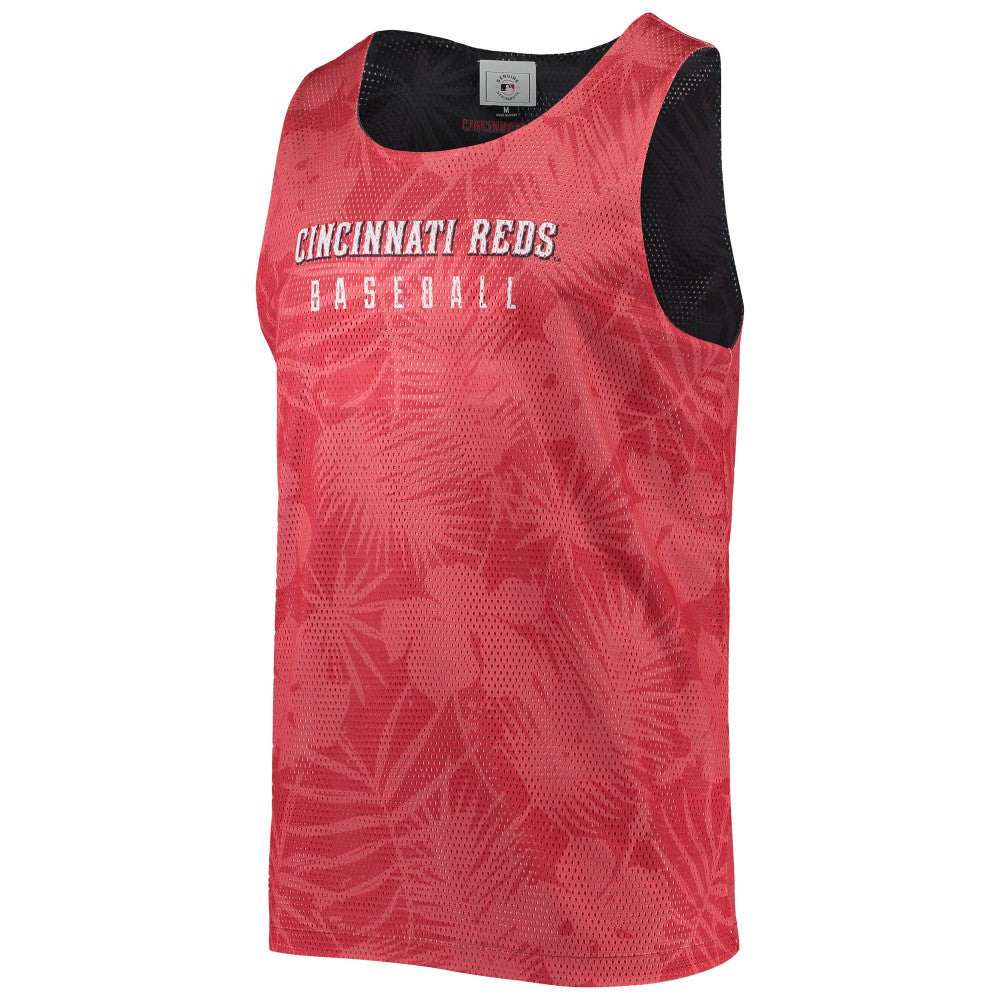 Cincinnati Reds FOCO Floral Reversible Mesh Tank Top - MLB
