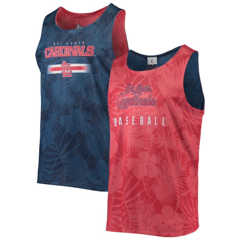 St. Louis Cardinals FOCO Floral Reversible Mesh Tank Top - MLB