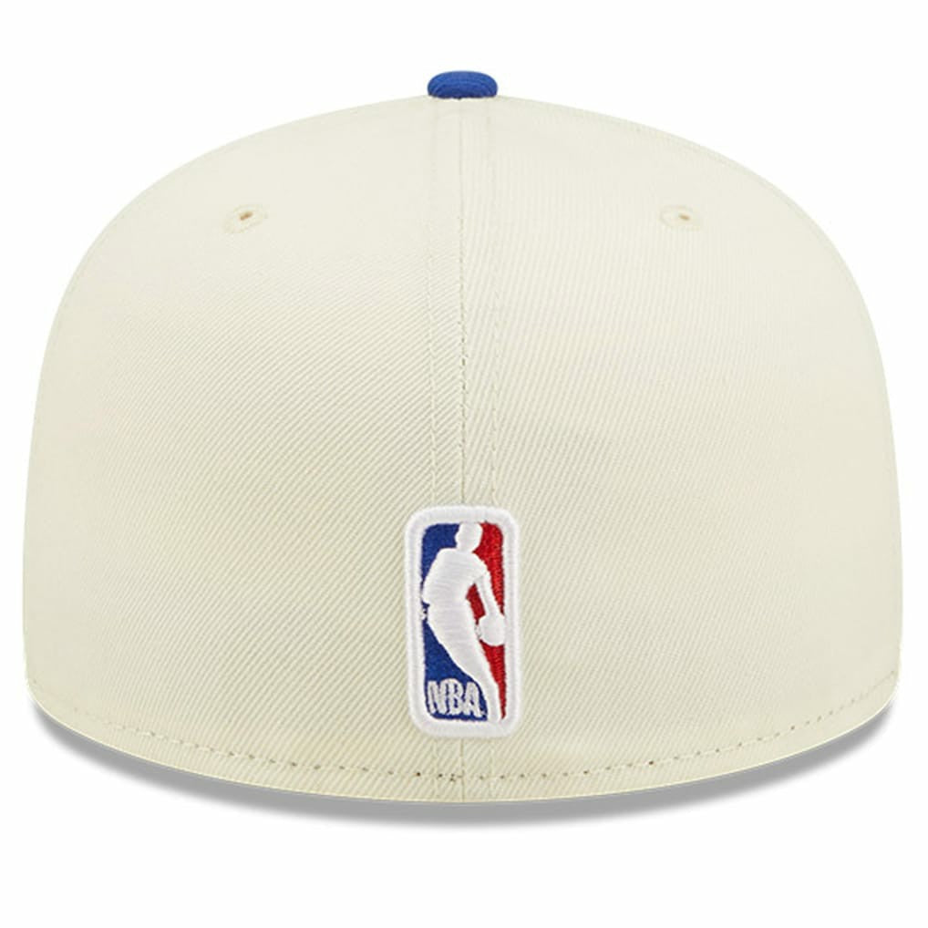 Philadelphia 76ers 2022 NBA Draft 59FIFTY Fitted Hat Cream/Royal - NBA