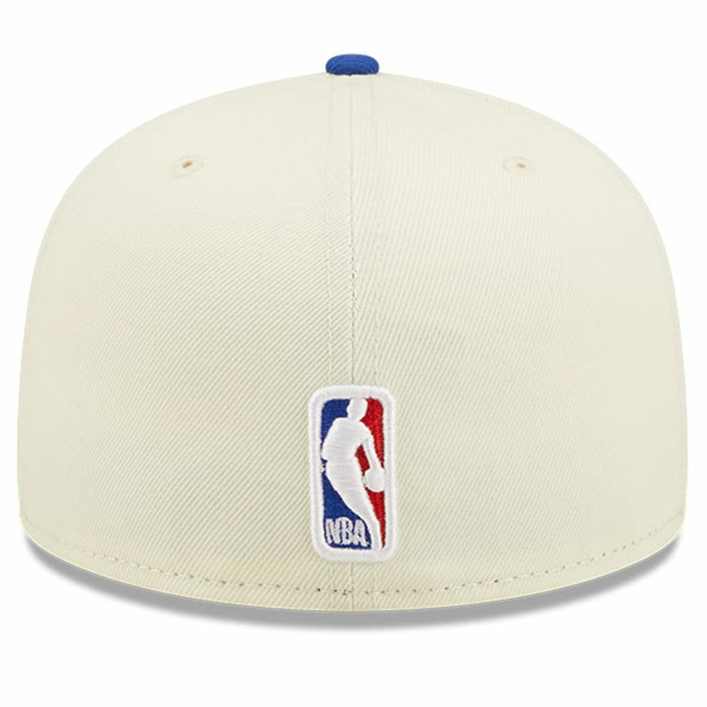 Philadelphia 76ers 2022 NBA Draft 59FIFTY Fitted Hat Cream/Royal - NBA