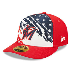 Miami Marlins New Era 2022 4th of July Low Profile 59FIFTY Fitted Hat - MLB