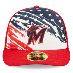 Miami Marlins New Era 2022 4th of July Low Profile 59FIFTY Fitted Hat - MLB