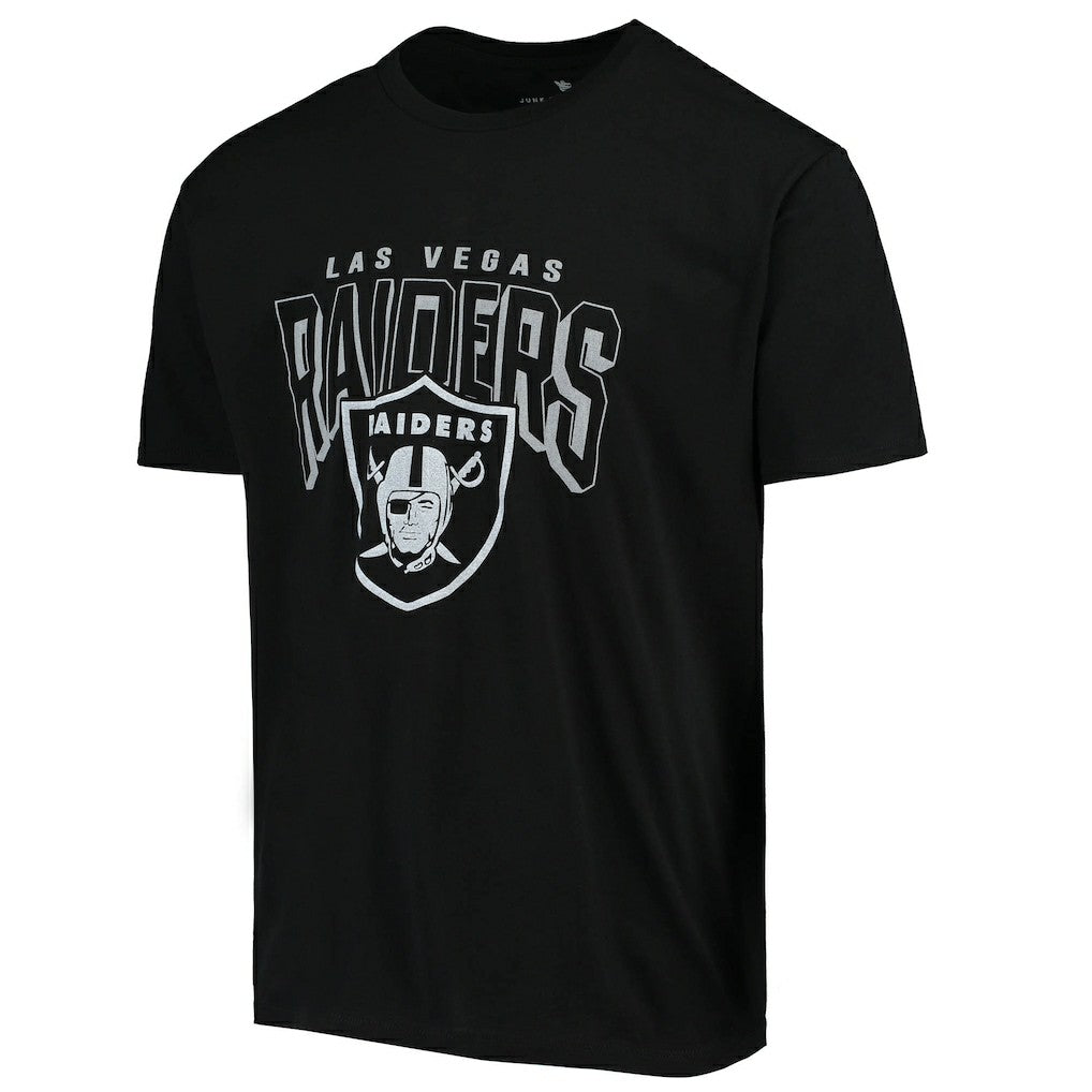 Las Vegas Raiders Junk Food Bold Logo T-Shirt Black | NFL