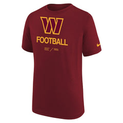 Washington Commanders Youth Sideline Legend Performance T-Shirt Burgundy | Nike for Sale