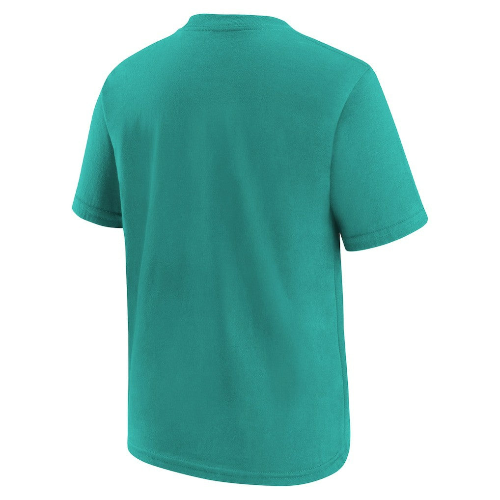 Miami Dolphins Preschool Team Wordmark T-Shirt Aqua | Nike for Sale