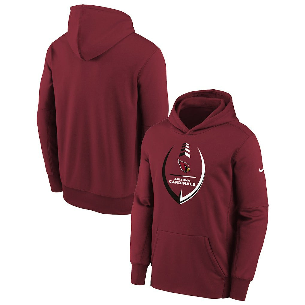 Arizona Cardinals Youth Icon Performance Pullover Hoodie Cardinal | Nike for Sale