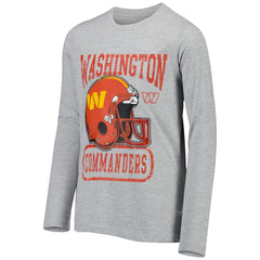 Washington Commanders Youth Head-to-Head Long Sleeve T-Shirt Heathered Gray | NFL