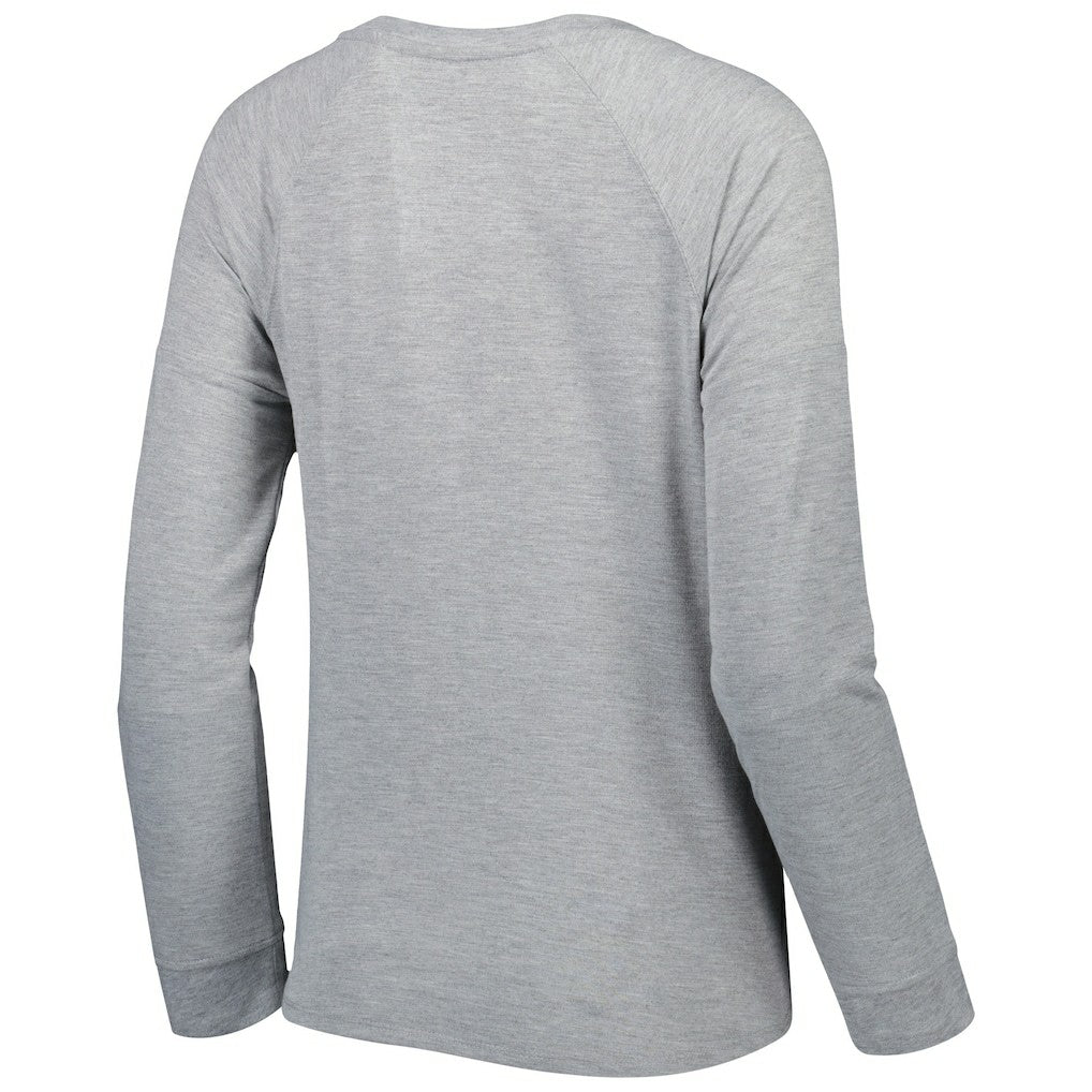 Washington Commanders Juniors All Striped Up Raglan Long Sleeve T-Shirt Heathered Gray | NFL