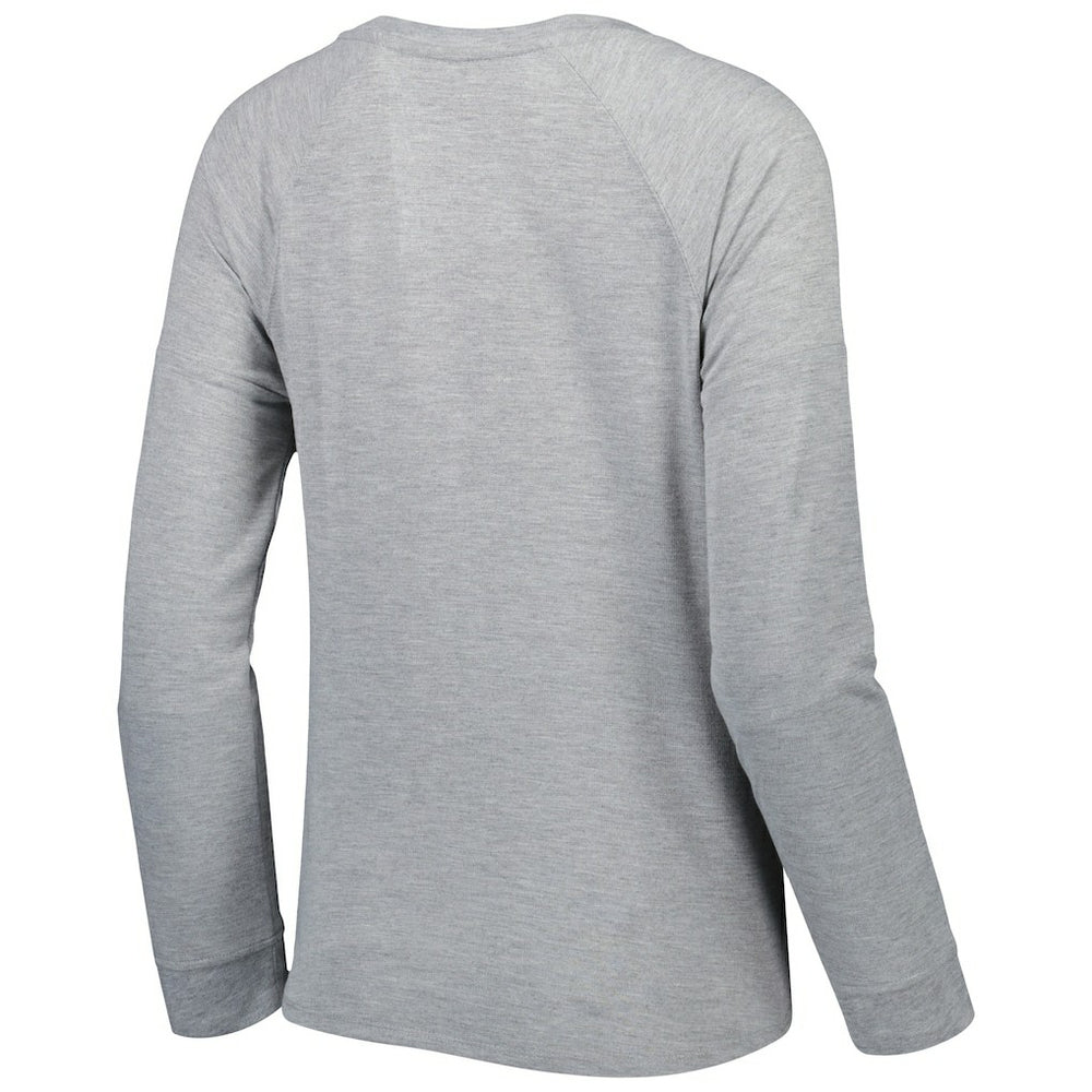 Washington Commanders Juniors All Striped Up Raglan Long Sleeve T-Shirt Heathered Gray | NFL