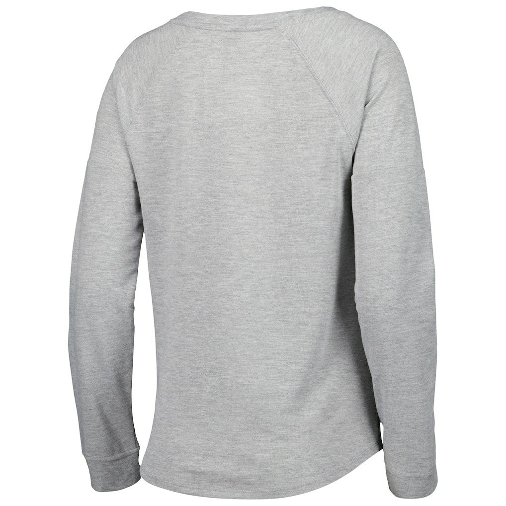 Los Angeles Rams Juniors All Striped Up Raglan Long Sleeve T-Shirt Heathered Gray | NFL