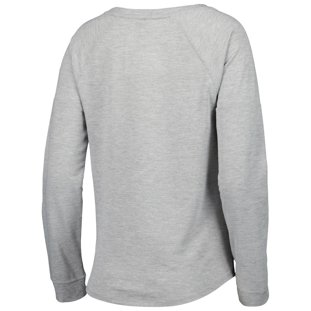 Seattle Seahawks Juniors All Striped Up Raglan Long Sleeve T-Shirt Heathered Gray | NFL