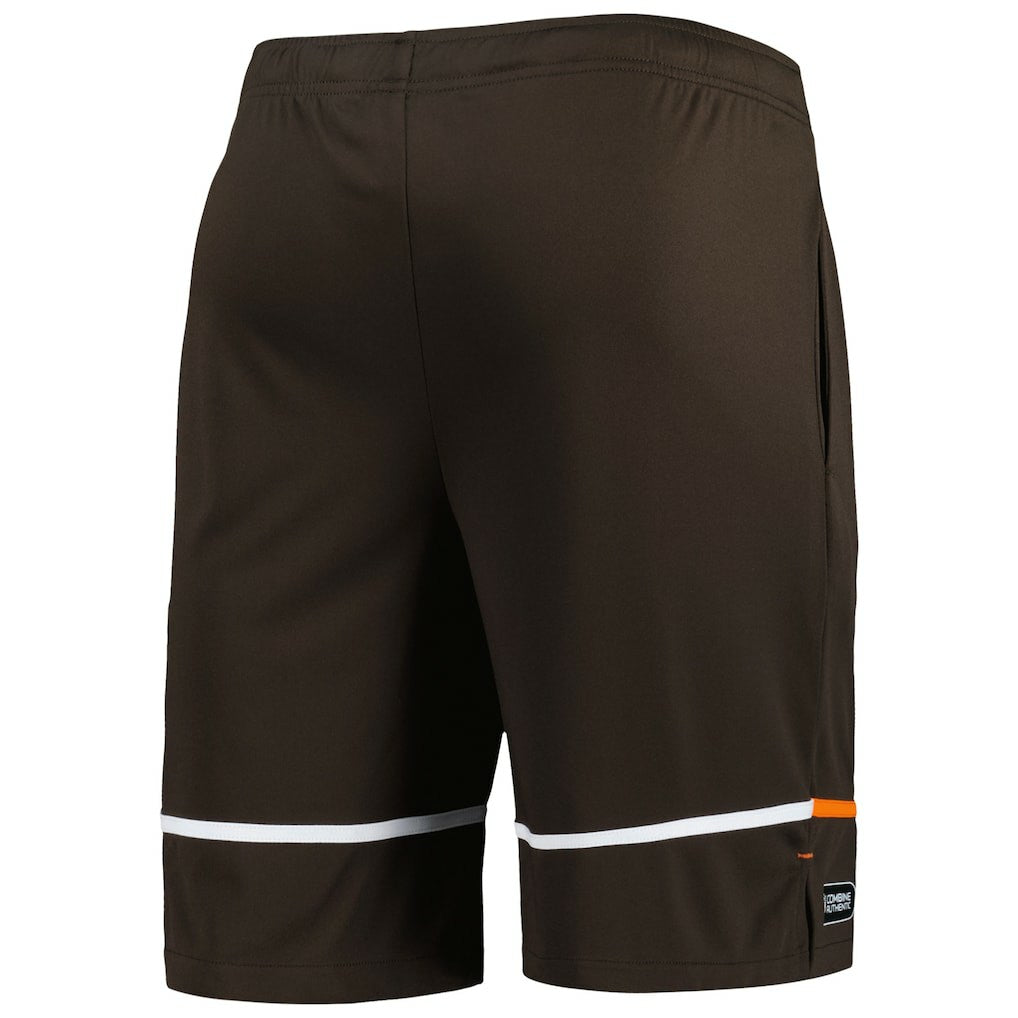 Cleveland Browns New Era Combine Authentic Rusher Training Shorts Brown | NFL