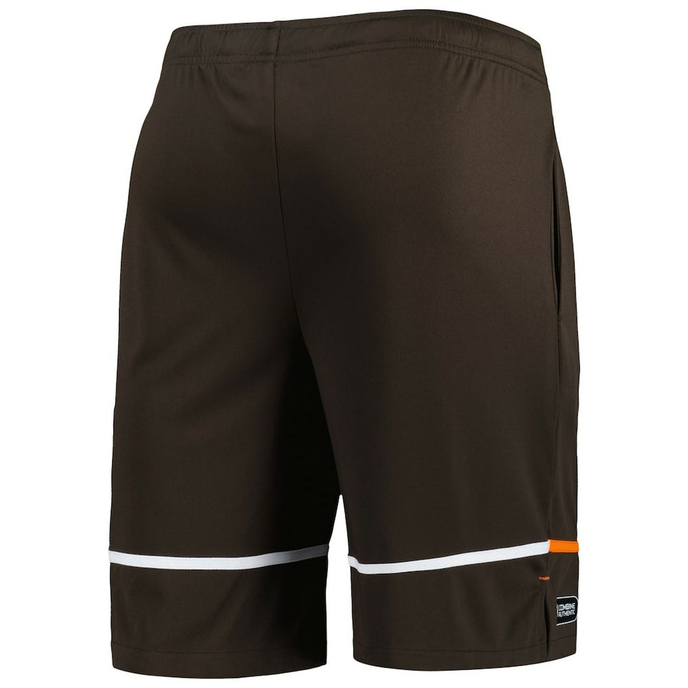 Cleveland Browns New Era Combine Authentic Rusher Training Shorts Brown | NFL