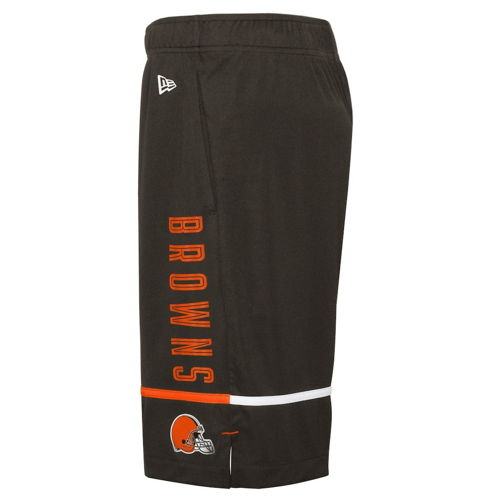Cleveland Browns New Era Combine Authentic Rusher Training Shorts Brown | NFL