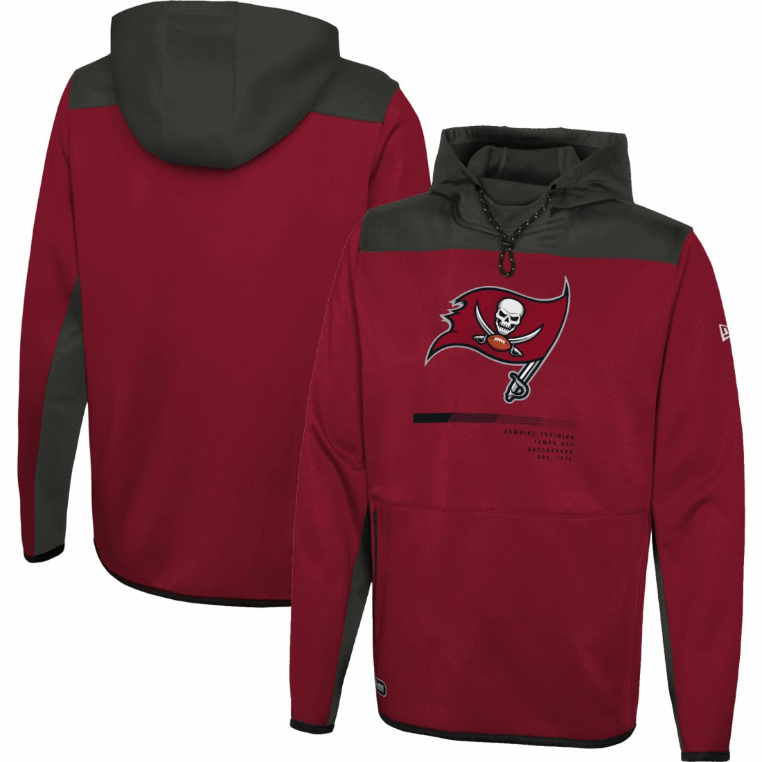 Tampa Bay Buccaneers New Era Combine Authentic Hard Hitter Pullover Hoodie Red | NFL