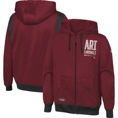 Arizona Cardinals New Era Combine Authentic Drop Back Full-Zip Hoodie Cardinal | NFL