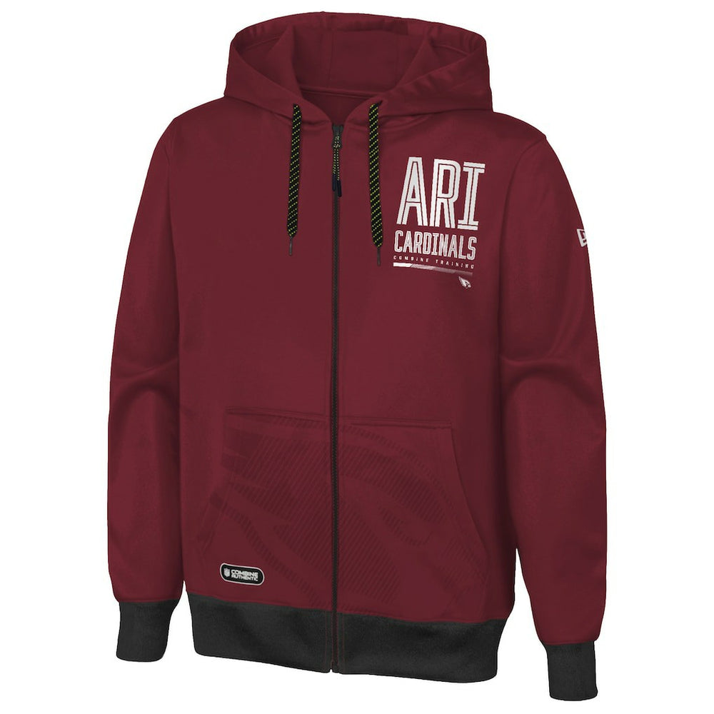 Arizona Cardinals New Era Combine Authentic Drop Back Full-Zip Hoodie Cardinal | NFL
