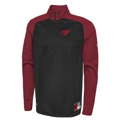 Arizona Cardinals New Era Combine Authentic O-Line Raglan Half-Zip Jacket Black | NFL
