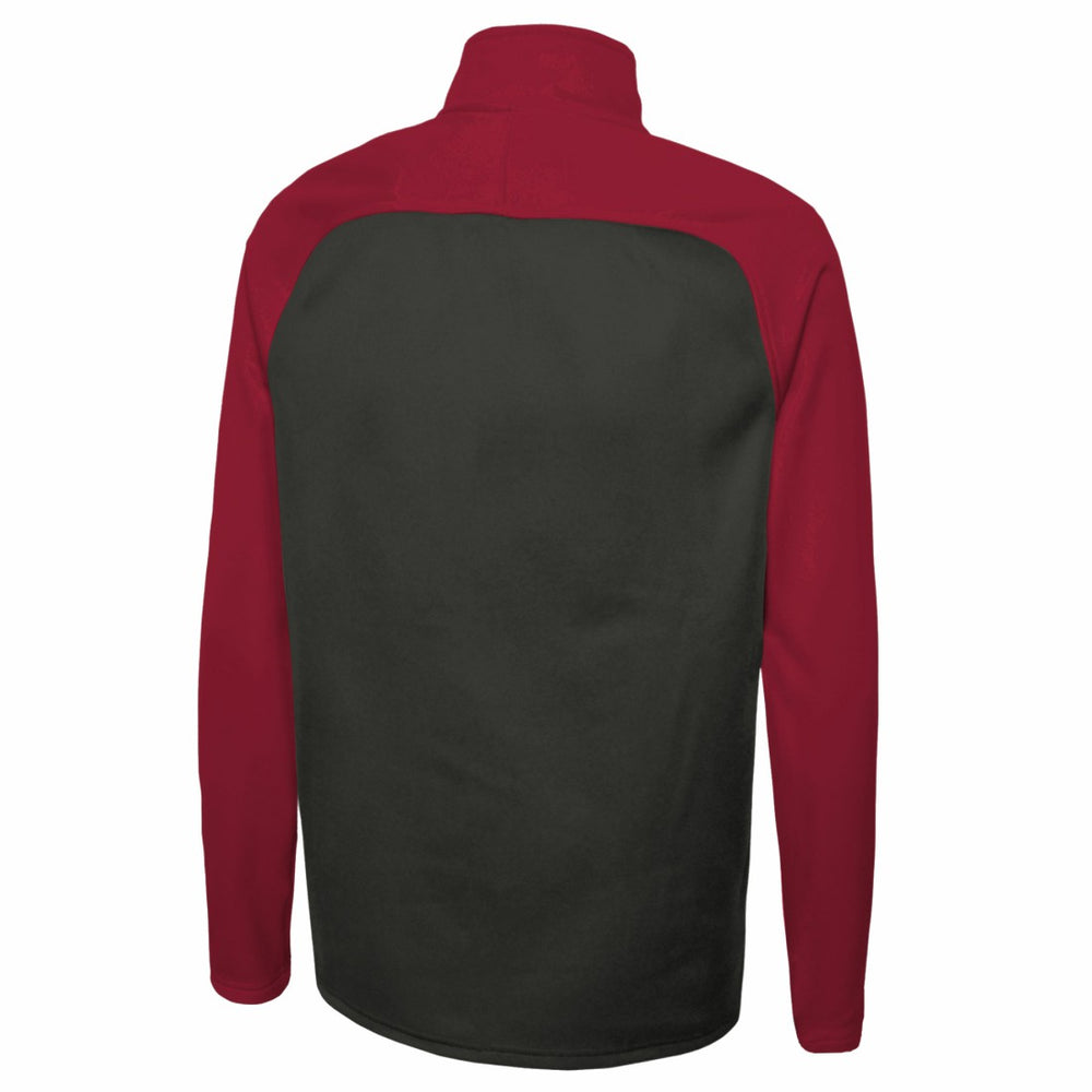 Tampa Bay Buccaneers New Era Combine Authentic O-Line Raglan Half-Zip Jacket Black | NFL