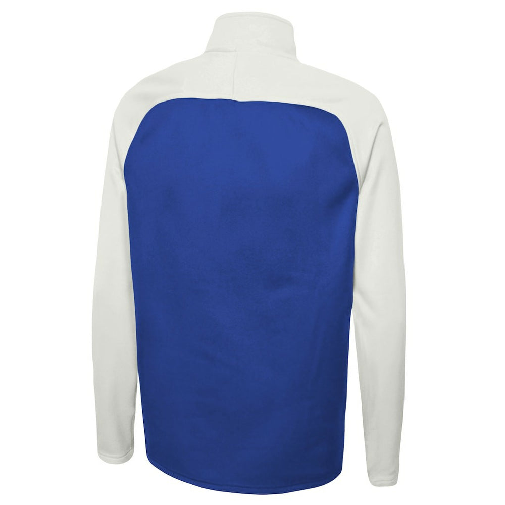 Los Angeles Rams New Era Combine Authentic O-Line Raglan Half-Zip Jacket Royal | NFL