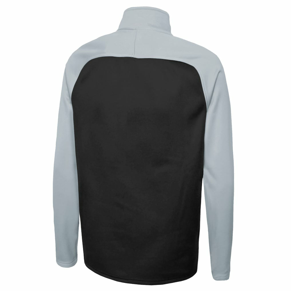 Las Vegas Raiders New Era Combine Authentic O-Line Raglan Half-Zip Jacket Black | NFL