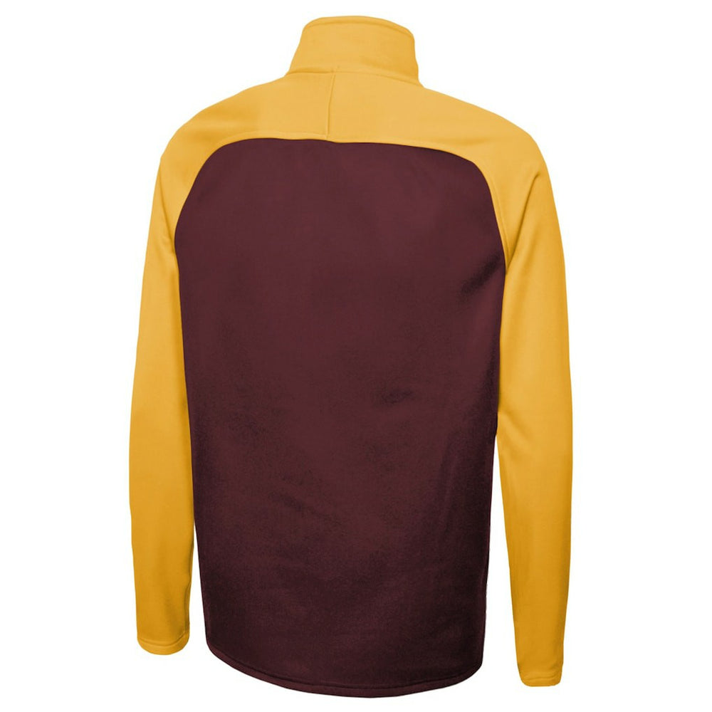Washington Commanders New Era Combine Authentic O-Line Raglan Half-Zip Jacket Burgundy | NFL
