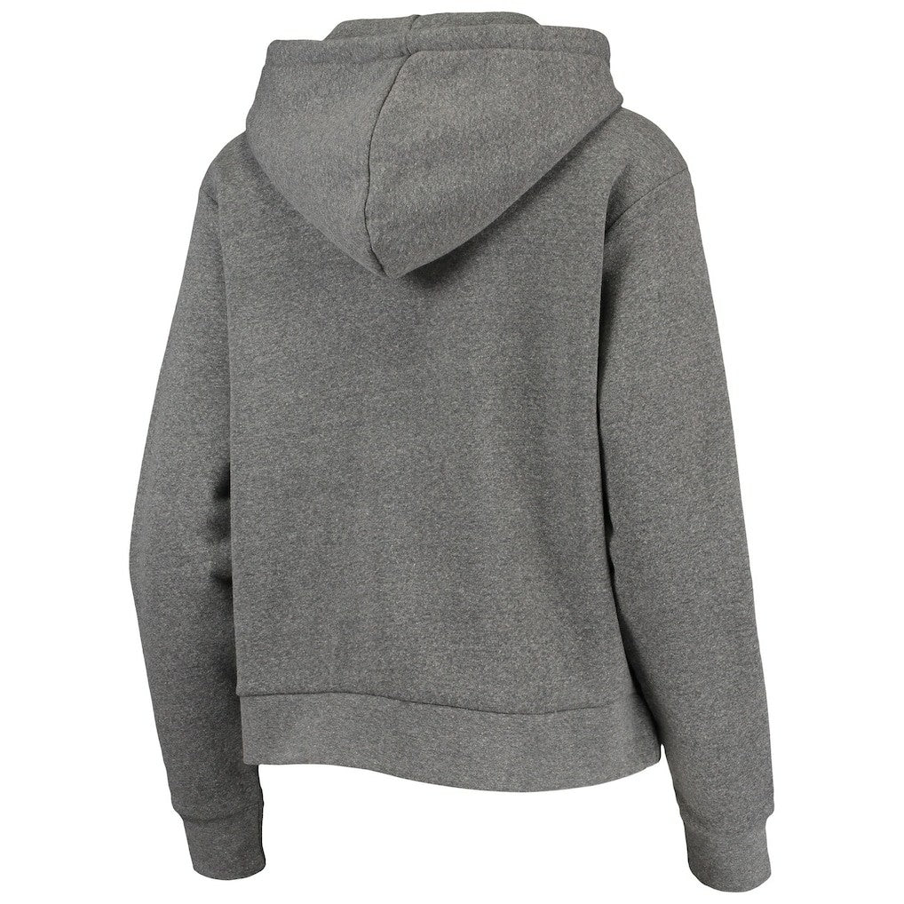 Brooklyn Nets Sportiqe Women's Moments Mixtape Ava Tri-Blend Pullover Hoodie Heathered Gray - NBA
