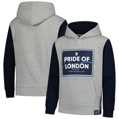 Chelsea Youth Club Pullover Hoodie Heathered Gray/Navy - FIFA World CUP