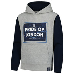 Chelsea Youth Club Pullover Hoodie Heathered Gray/Navy - FIFA World CUP