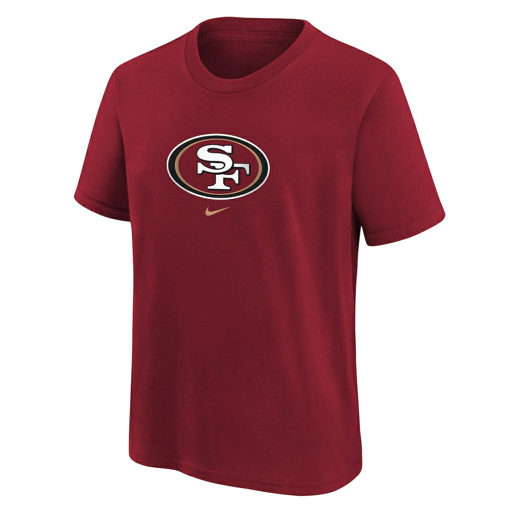 San Francisco 49ers Youth Logo T-Shirt Scarlet | Nike for Sale