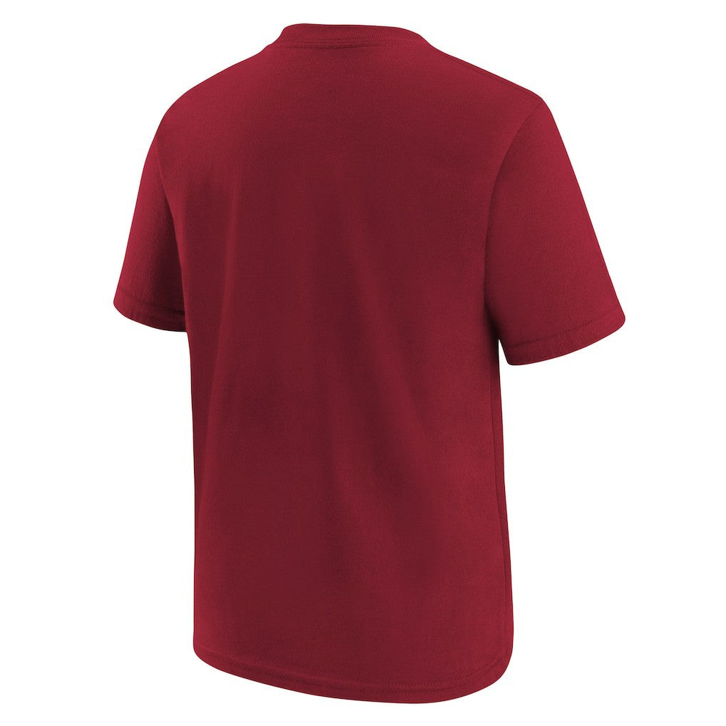San Francisco 49ers Youth Logo T-Shirt Scarlet | Nike for Sale