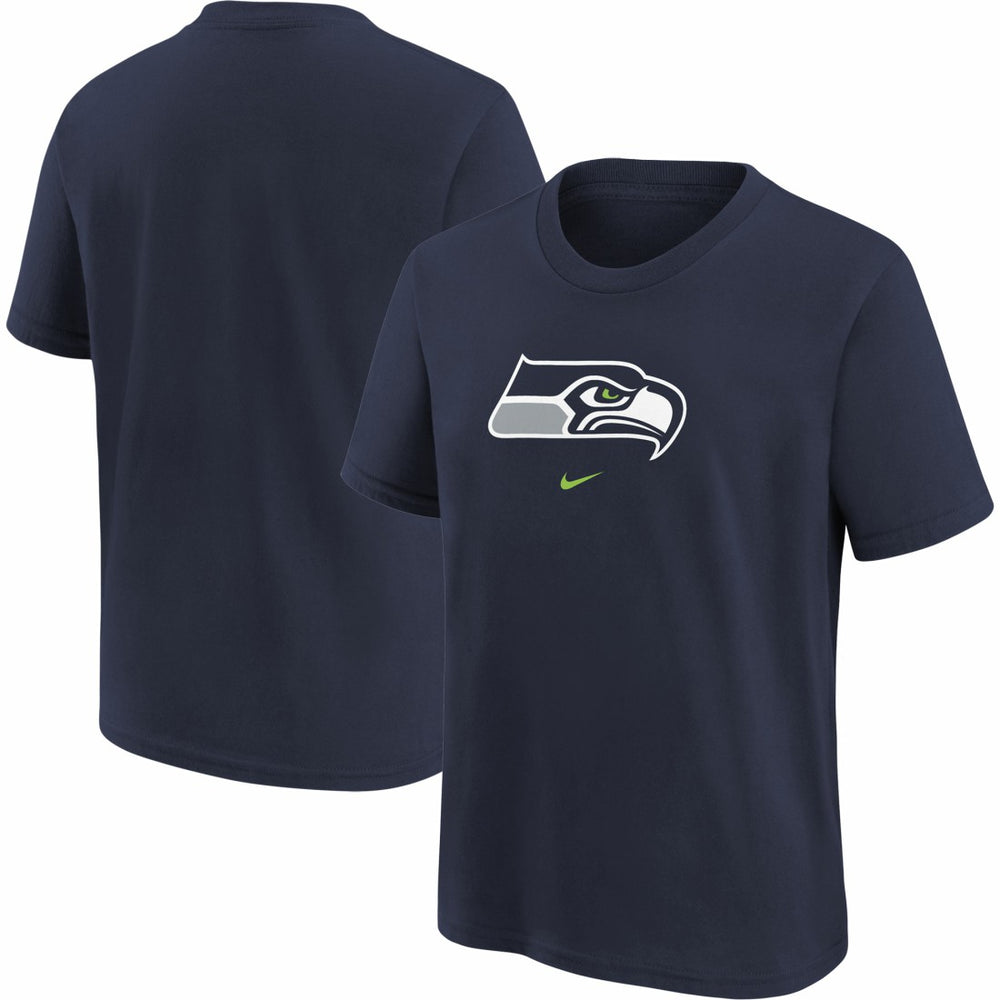 Seattle Seahawks Youth Logo T-Shirt Navy | Nike for Sale
