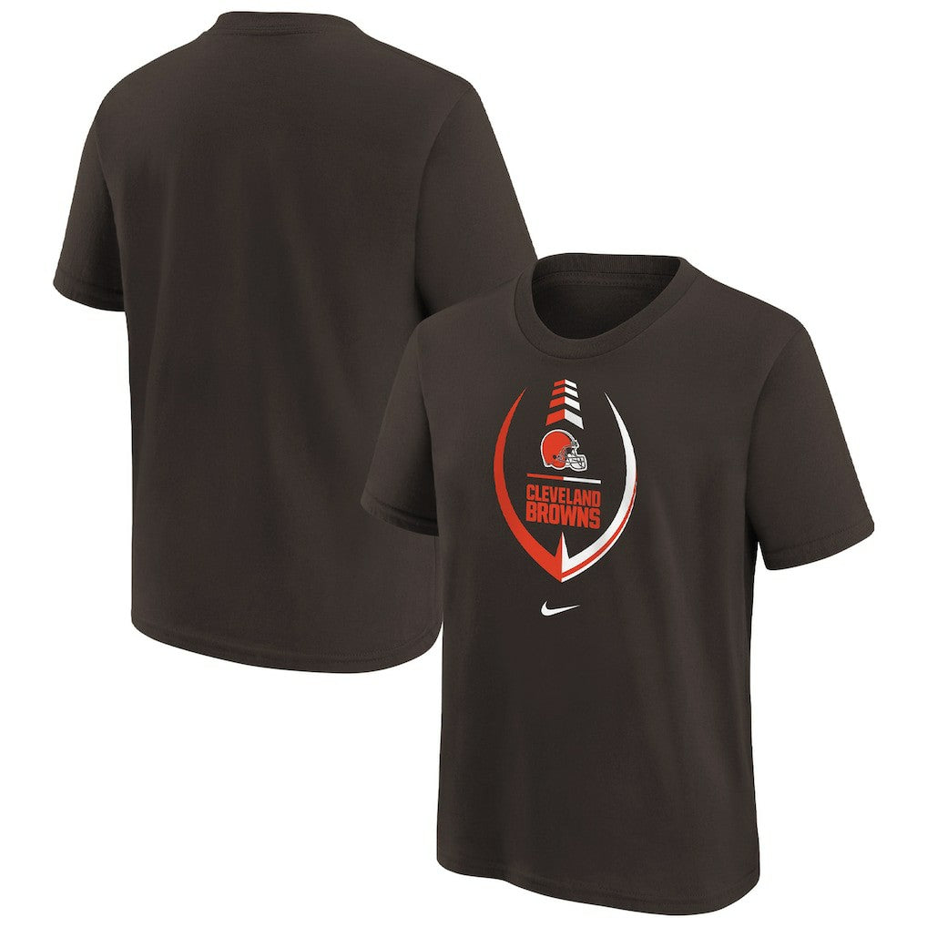 Cleveland Browns Girls Preschool Icon T-Shirt Brown | Nike for Sale