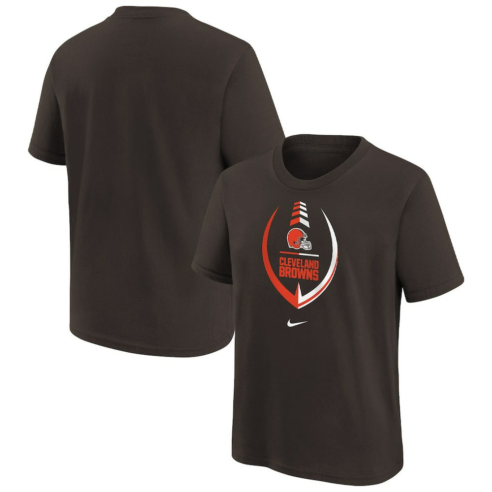Cleveland Browns Girls Preschool Icon T-Shirt Brown | Nike for Sale