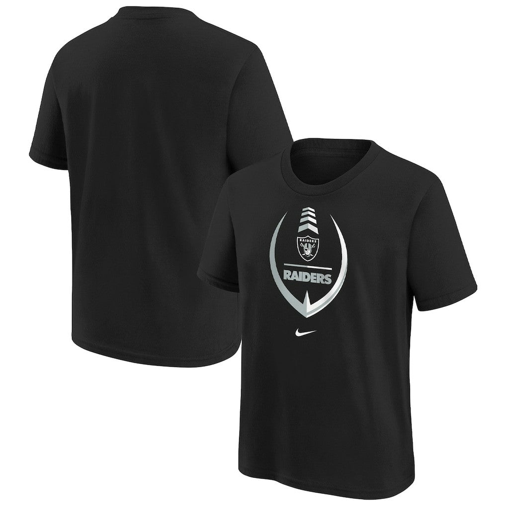 Las Vegas Raiders Girls Preschool Icon T-Shirt Black | Nike for Sale