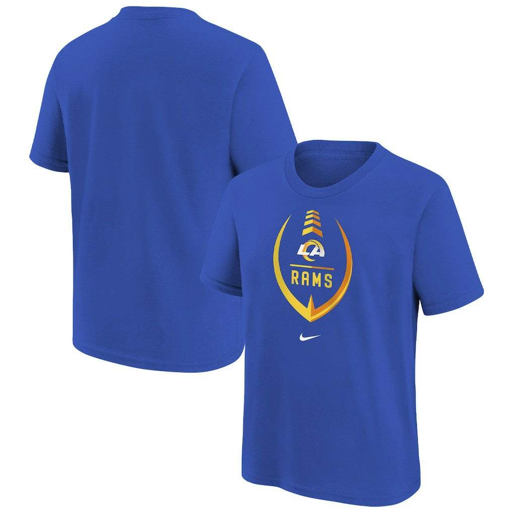 Los Angeles Rams Girls Preschool Icon T-Shirt Royal | Nike for Sale